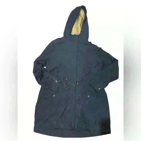 POPSUGAR Jackets & Blazers - Pop Sugar Size Small Women’s Parka Navy Blue with adjustable clasps